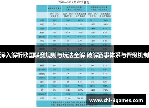 深入解析欧国联赛规则与玩法全解 破解赛事体系与晋级机制